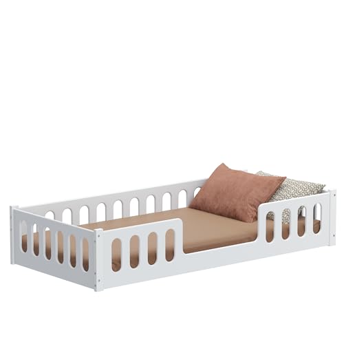 CADANI Monte 2in1 Bodenbett 90x200 cm Montessori Kinderbett...