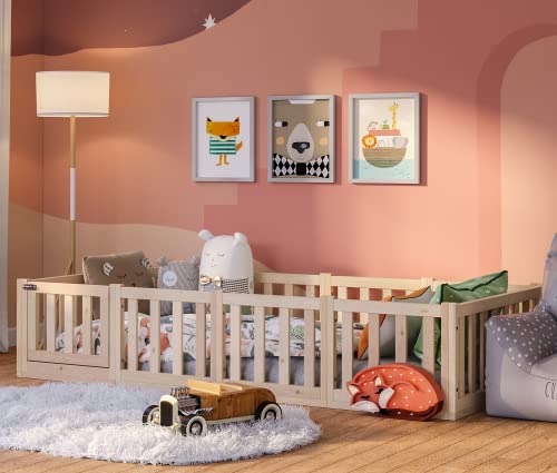 Bellabino Tapi Kinderbett 90x200 cm, Montessori Bodenbett...