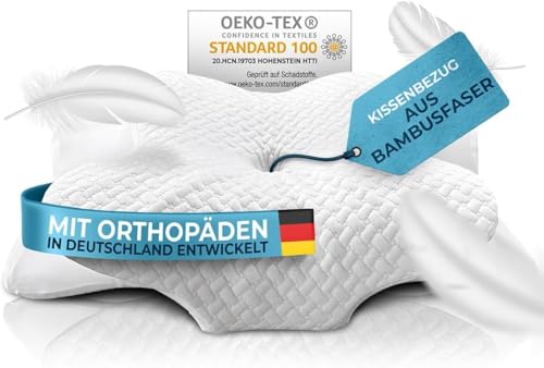 Glückstoff® Kissenbezug für Orthopädisches Kissen [mit...