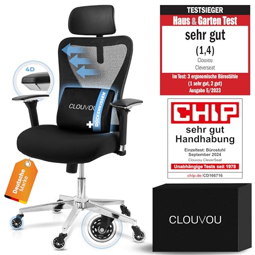 CLOUVOU CleverSeat Bürostuhl Ergonomisch |...